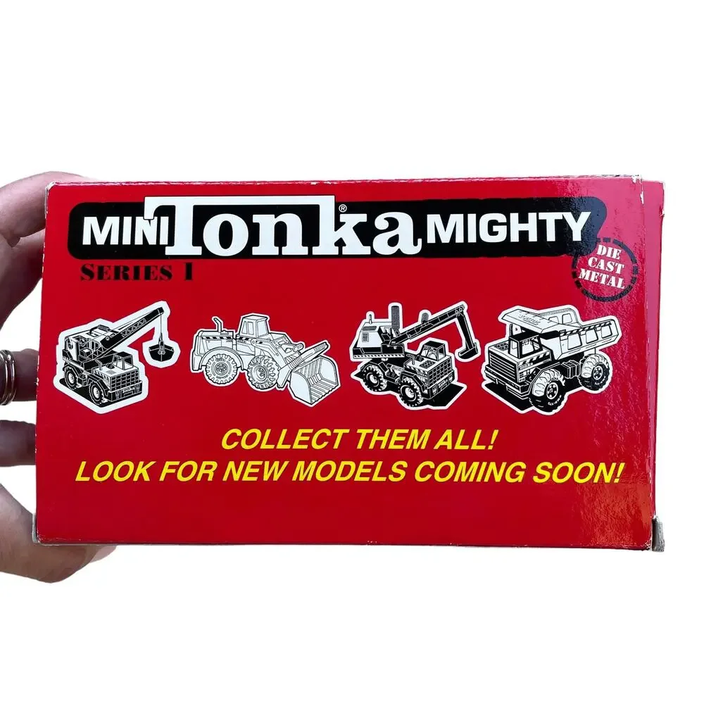 Vintage Maisto Tonka Mini Mighty Series 1 Die Cast Metal Truck 1998 Yellow NOS